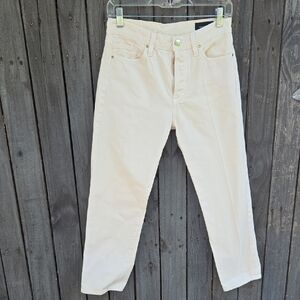 GOLDSING Cream Straight-Leg Jeans